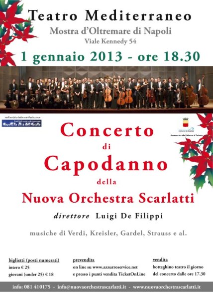 Manifesto Capodanno 2013 Nuova Orchestra Scarlatti