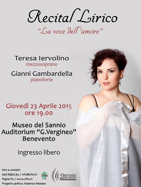 Locandina Filarmonica di Benevento  23 aprile 2015