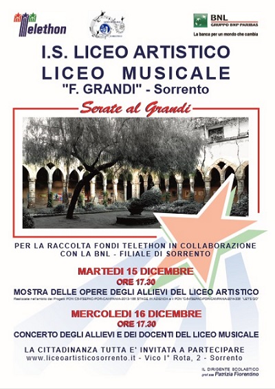 Manifesto concerto Liceo Musicale Sorrento